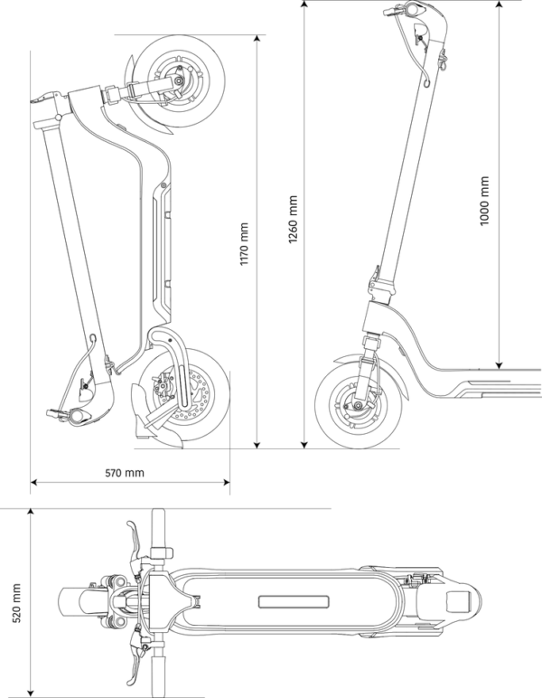 Dimensions Speedtrott XT800