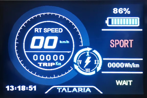 Talaria Sting 4000 homologuée compteur