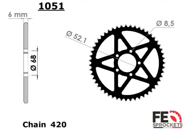 Couronne - Chaine 420 - SURRON LIGHT BEE