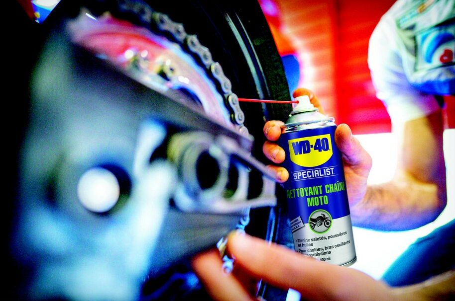 Nettoyant chaîne moto WD40 - Mobeshop