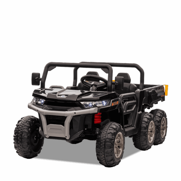Tracteur enfant électrique | 6x6 Benne Basculante Noir