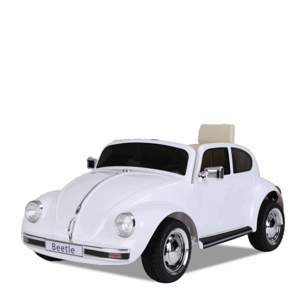 Voiture électrique enfant | Volkswagen Coccinelle Rétro Blanc