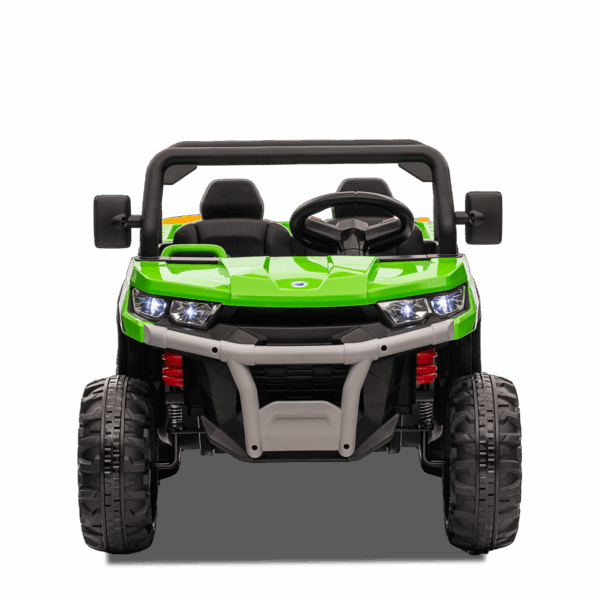 Tracteur enfant électrique | 6x6 Benne Basculante Vert