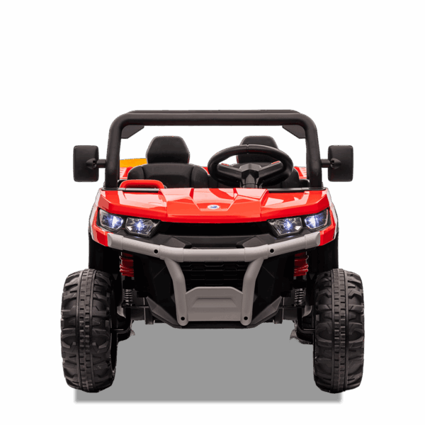 Tracteur enfant électrique | 6x6 Benne Basculante Rouge