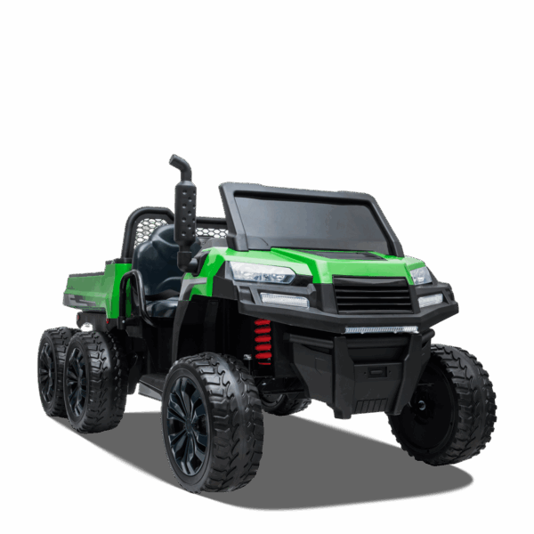 Tracteur enfant électrique | 6x6 Benne Basculante V2 Vert