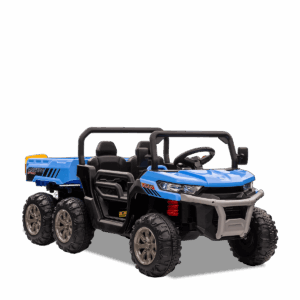 Tracteur enfant électrique | 6x6 Benne Basculante Bleu