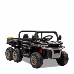 Tracteur enfant électrique | 6x6 Benne Basculante Noir