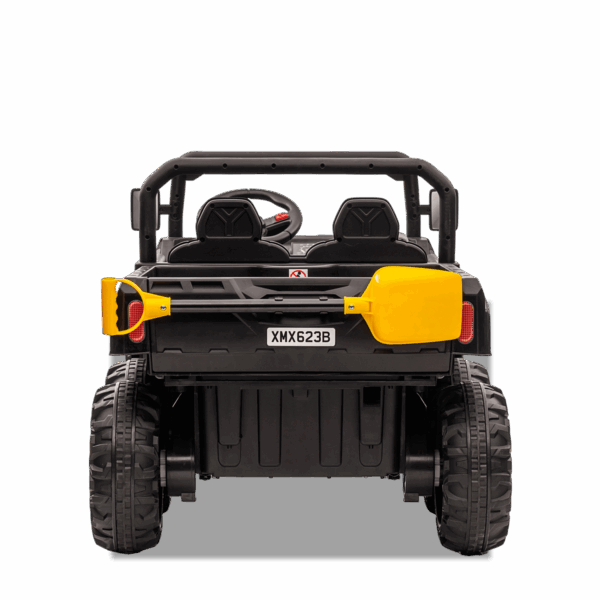 Tracteur enfant électrique | 6x6 Benne Basculante Noir