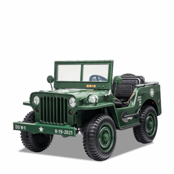Voiture électrique enfant | Jeep Willys Vert