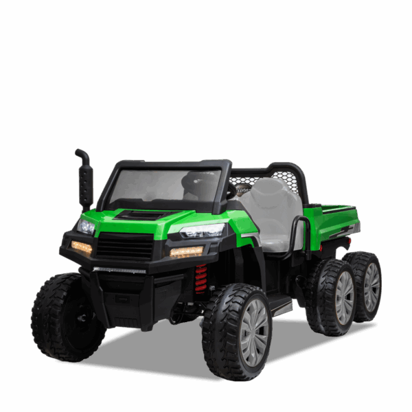 Tracteur enfant électrique | 6x6 Benne Basculante V2 Vert
