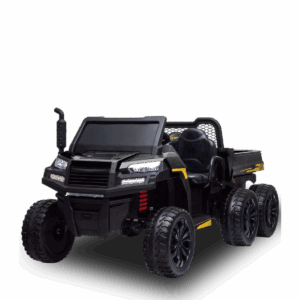 Tracteur enfant électrique | 6x6 Benne Basculante V2 Noir