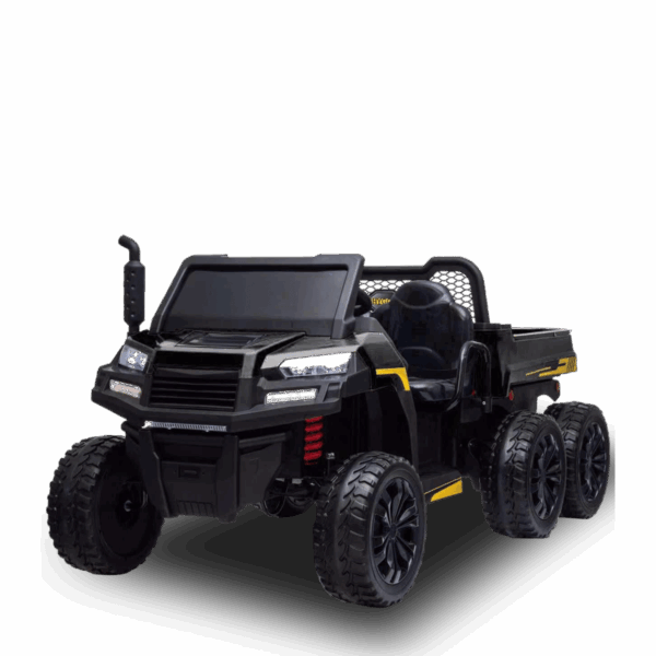 Tracteur enfant électrique | 6x6 Benne Basculante V2 Noir