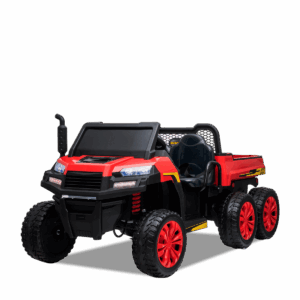 Tracteur enfant électrique | 6x6 Benne Basculante V2 Rouge