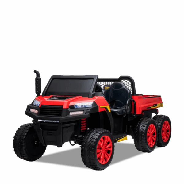 Tracteur enfant électrique | 6x6 Benne Basculante V2 Rouge