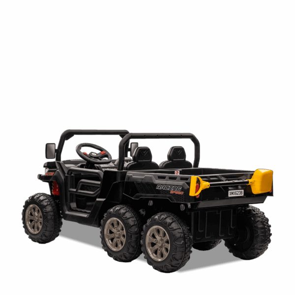 Tracteur enfant électrique | 6x6 Benne Basculante Noir