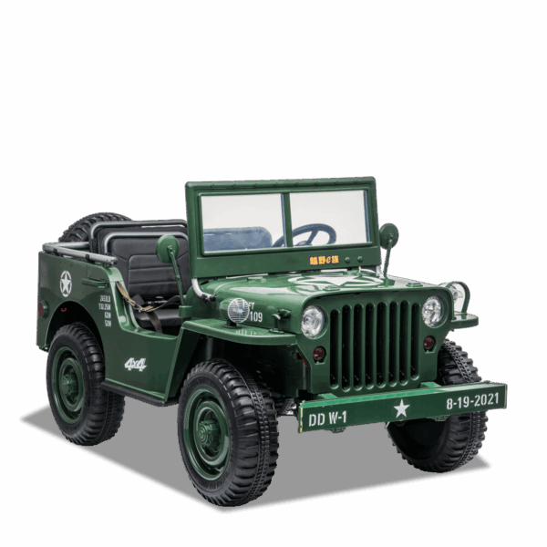 Voiture électrique enfant | Jeep Willys Vert