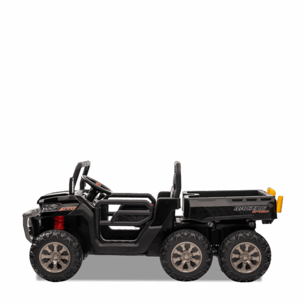 Tracteur enfant électrique | 6x6 Benne Basculante Noir