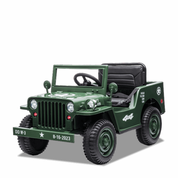 Voiture enfant électrique | Jeep Willys Vert