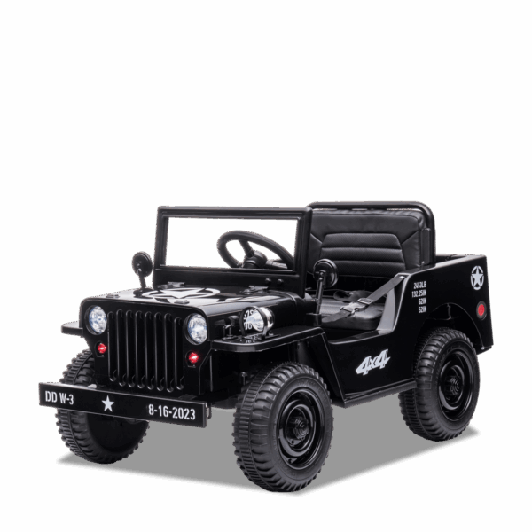 Voiture enfant électrique | Jeep Willys Noir