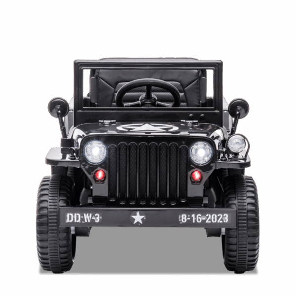 Voiture enfant électrique | Jeep Willys Noir