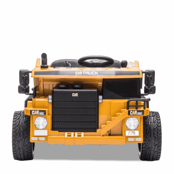 Camion de chantier électrique enfant XL Orange