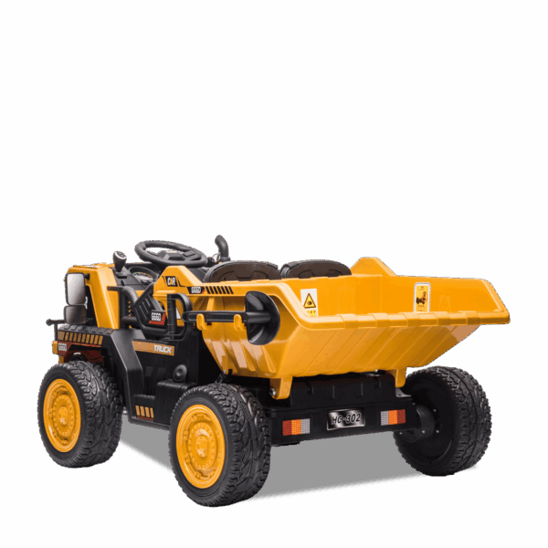 Camion de chantier électrique enfant XL Orange