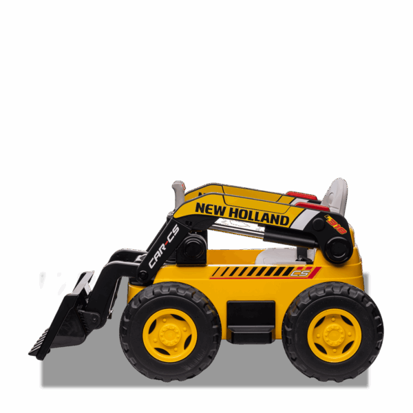 Tractopelle électrique enfant | New Holland CS L318 Jaune
