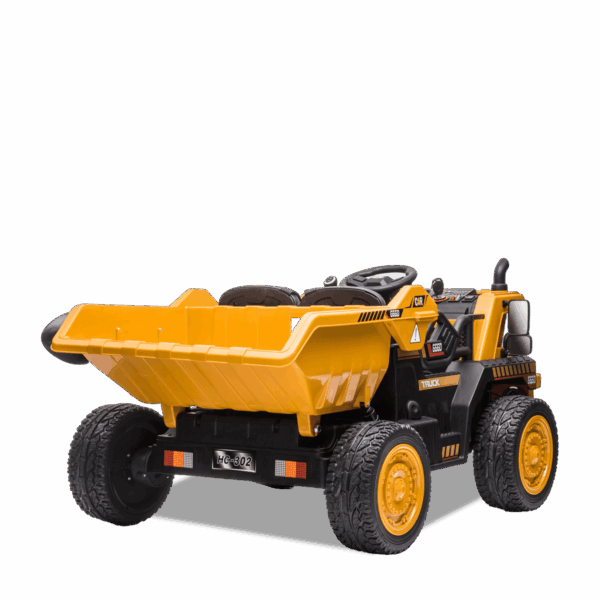 Camion de chantier électrique enfant XL Orange