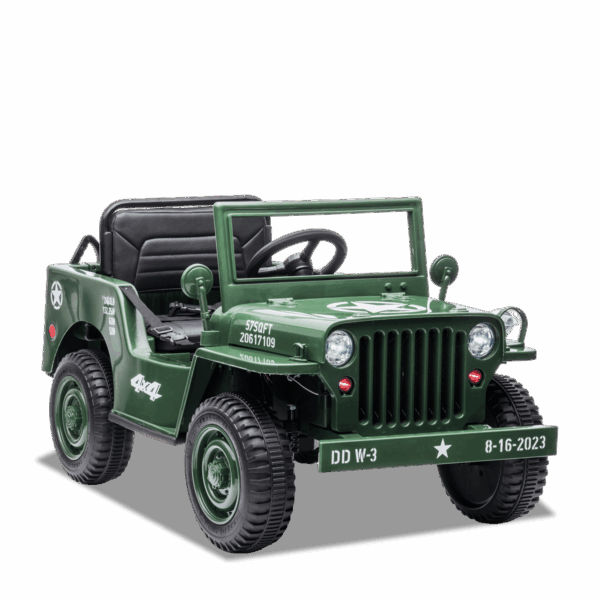 Voiture enfant électrique | Jeep Willys Vert